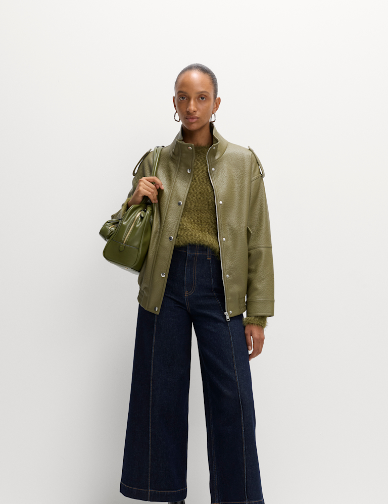 Textured Crew Neck Jumper