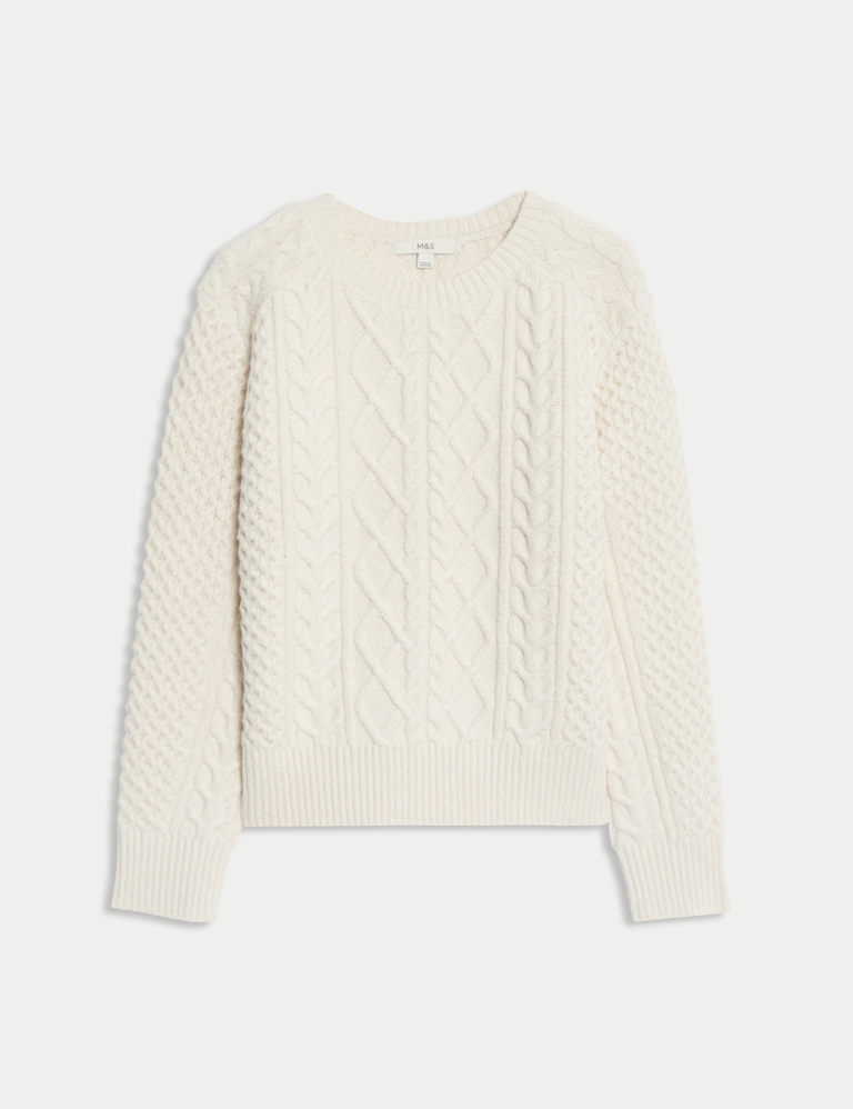 Cable Knit Jumper with Cotton