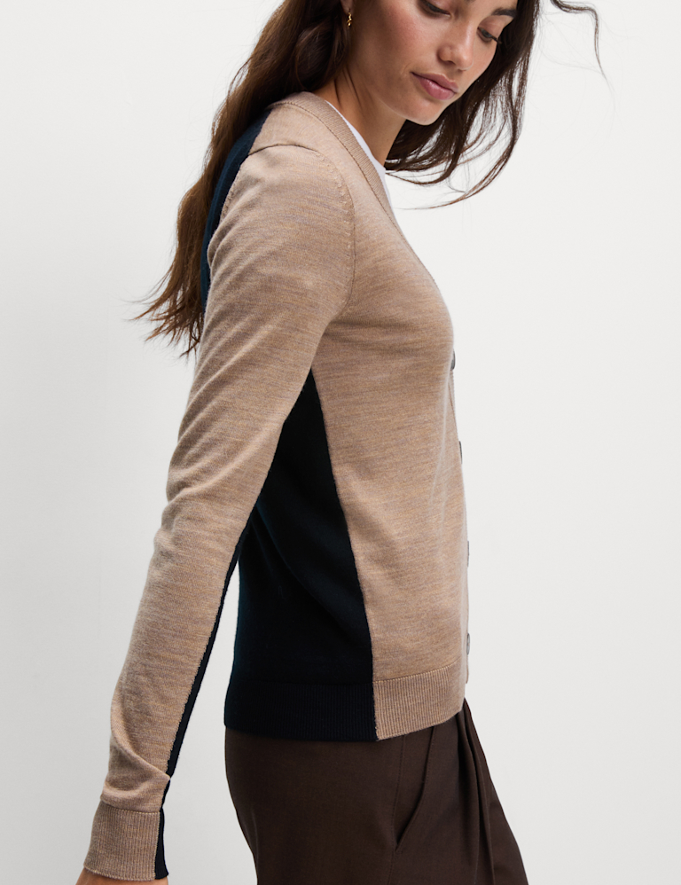 Pure Merino Wool V-Neck Cardigan