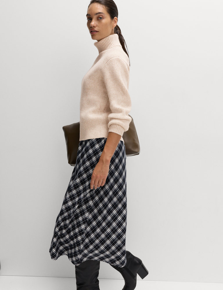 Ribbed Roll Neck Jumper