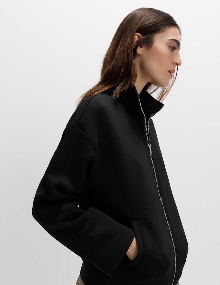 Scuba High Neck Zip Up Sweatshirt Scuba High Neck Zip Up Sweatshirt