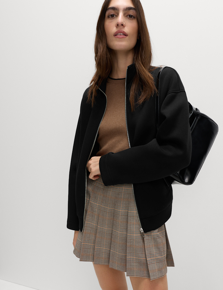 Scuba High Neck Zip Up Sweatshirt