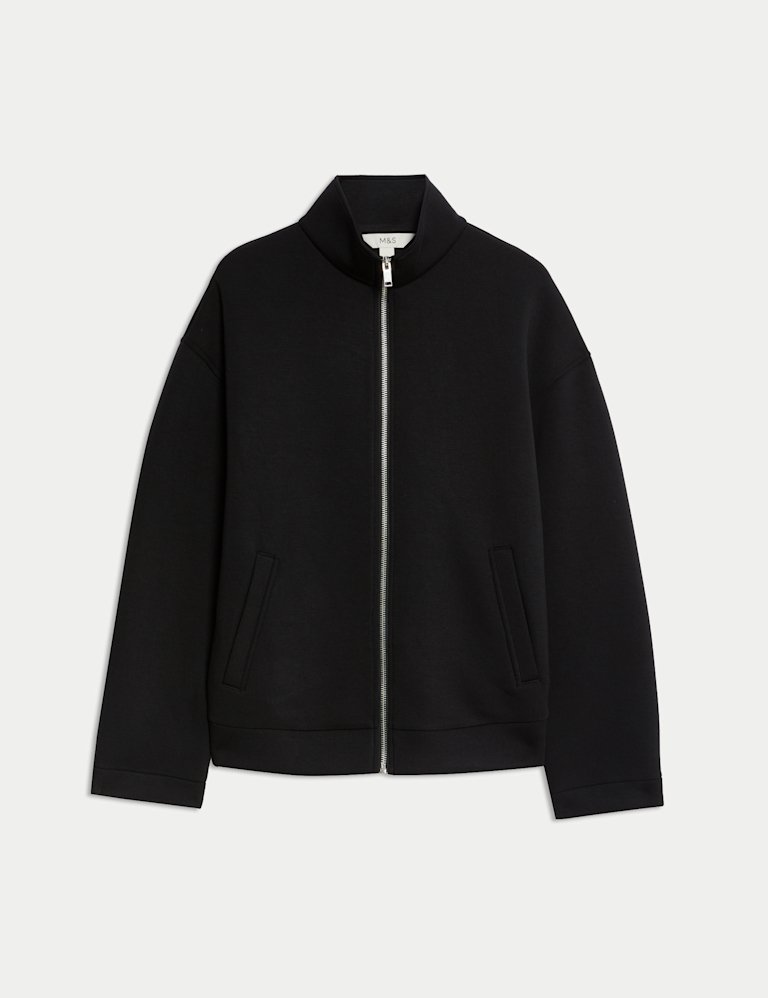 Scuba High Neck Zip Up Sweatshirt