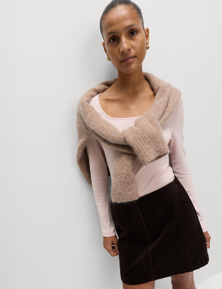 Pure Cotton Square Neck Top