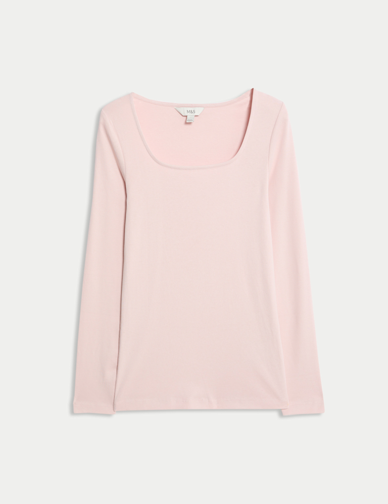 Pure Cotton Square Neck Top