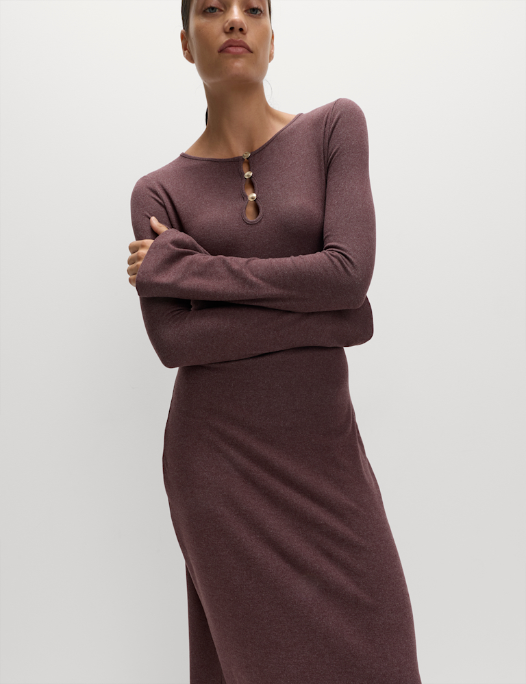 Jersey Cosy Midi Column Dress Jersey Cosy Midi Column Dress
