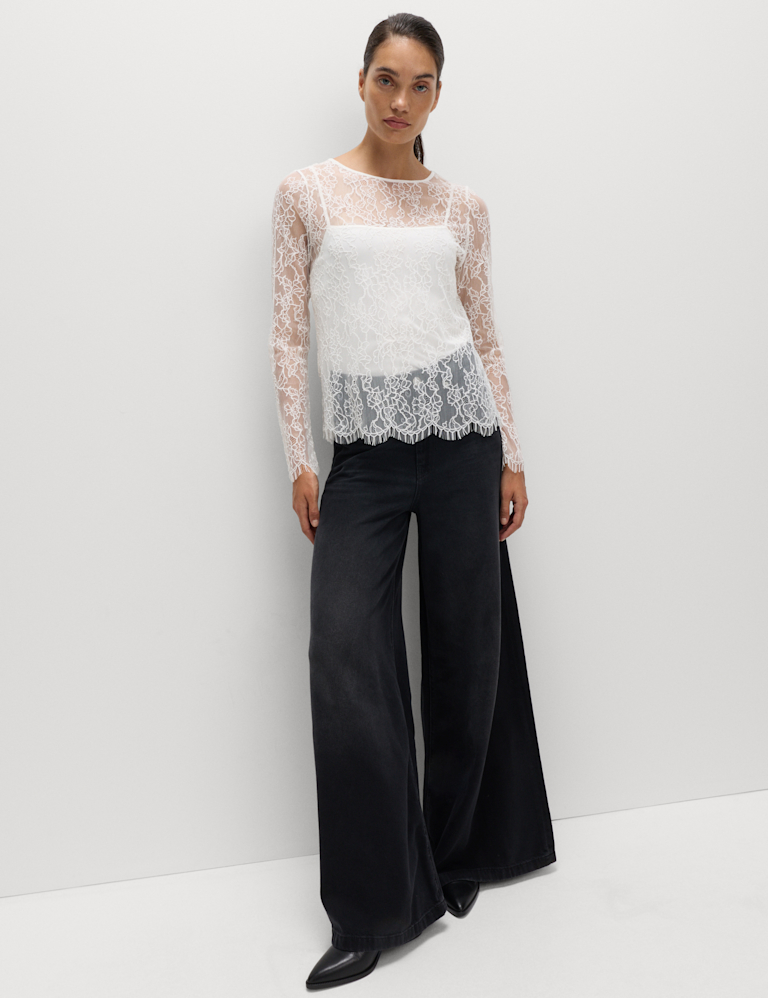 Lace Long Sleeve Top