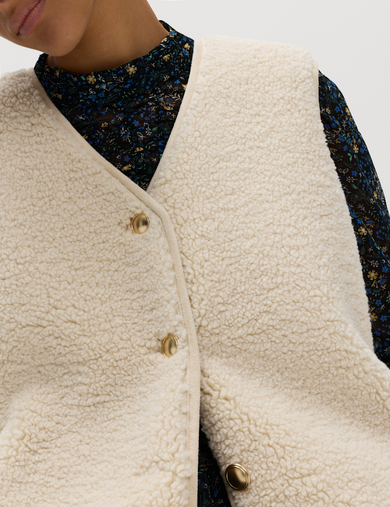 Borg Button Through Gilet