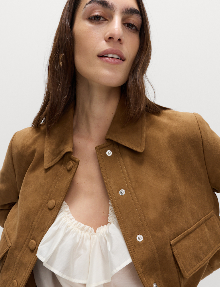 Suedette Trucker Jacket Suedette Trucker Jacket