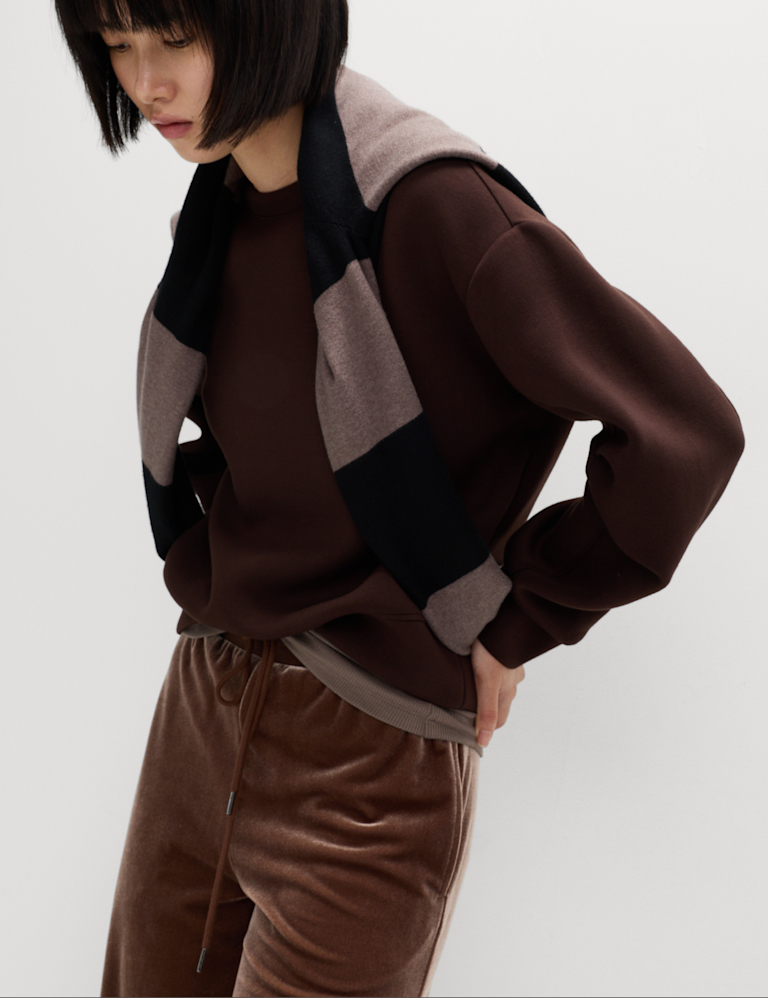 High Waisted Wide Leg Joggers