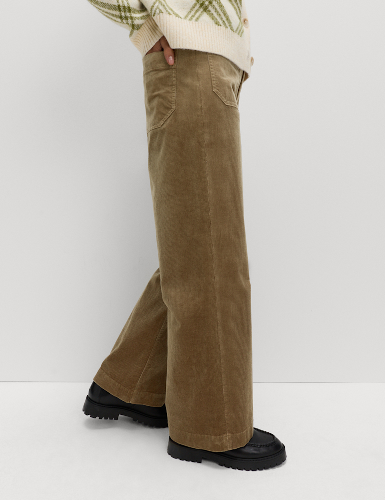 Cord Wide Leg Trousers