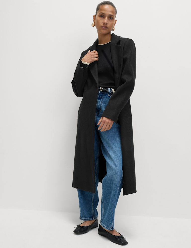 Single Breasted Longline Tailored Coat