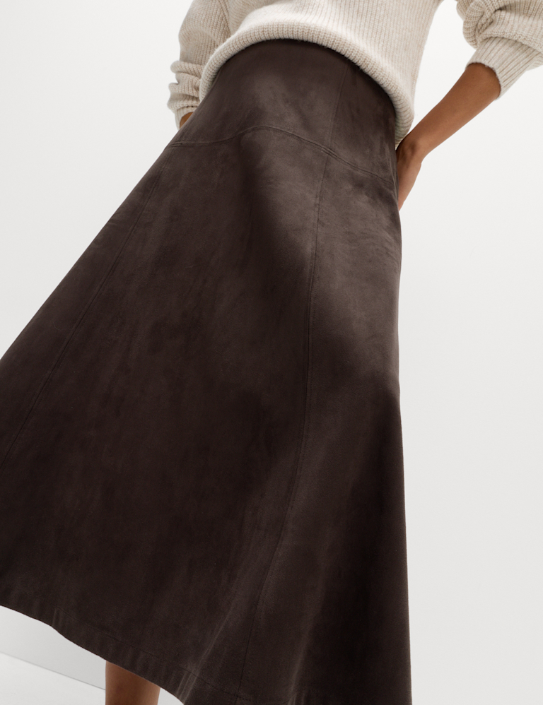 Suedette Maxi A-Line Skirt Suedette Maxi A-Line Skirt