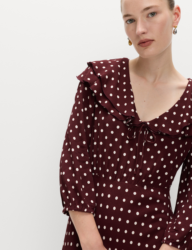 Polka Dot Midaxi Tea Dress
