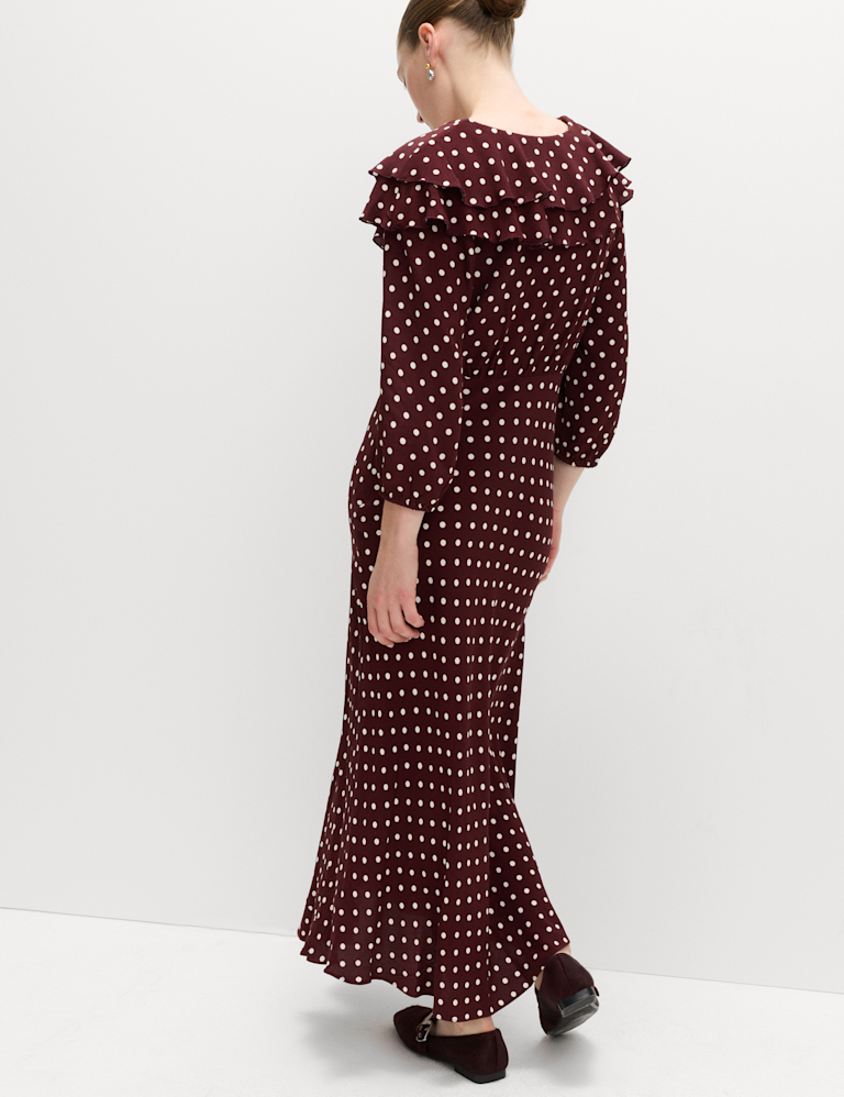 Polka Dot Midaxi Tea Dress