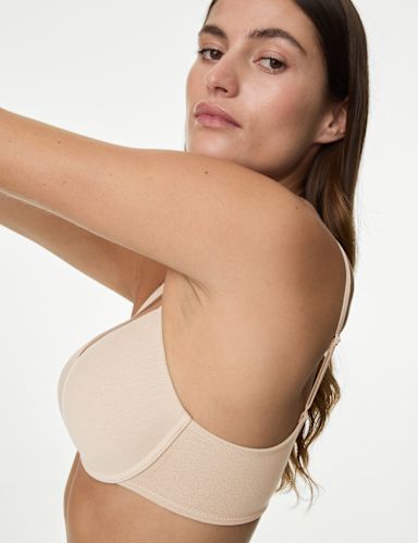 3pk Underwired Plunge T-Shirt Bras A-E