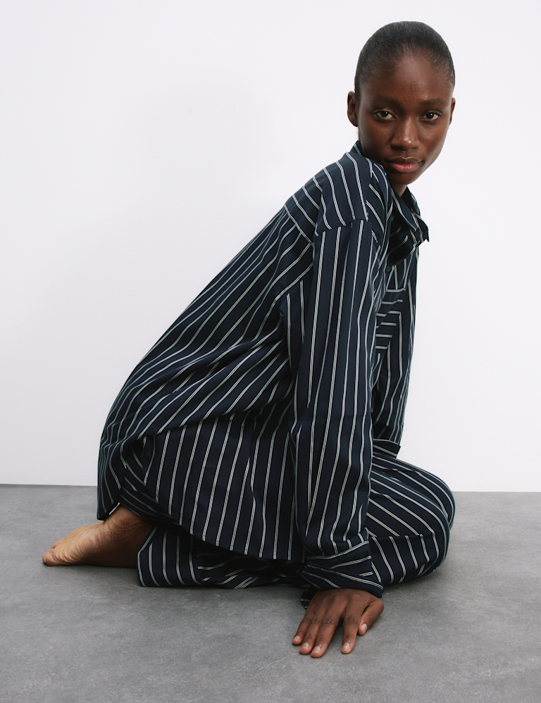 Pure Cotton Striped Pyjama Set