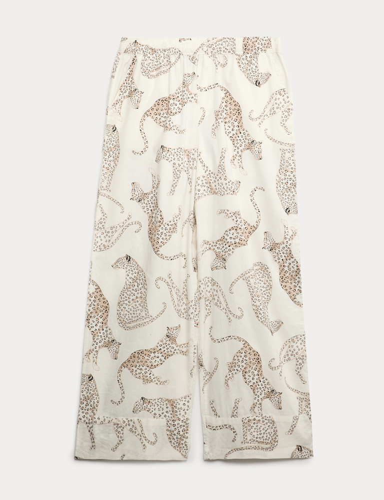 Pure Cotton Animal Print Pyjama Bottoms