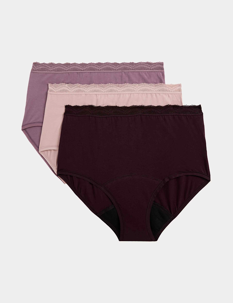 3pk Heavy Absorbency Period Full Briefs