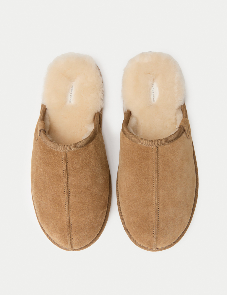 Suede Mule Slippers with Freshfeet™