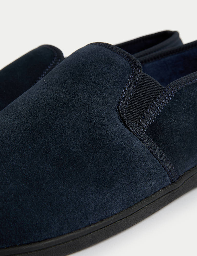 Suede Slippers with Freshfeet™