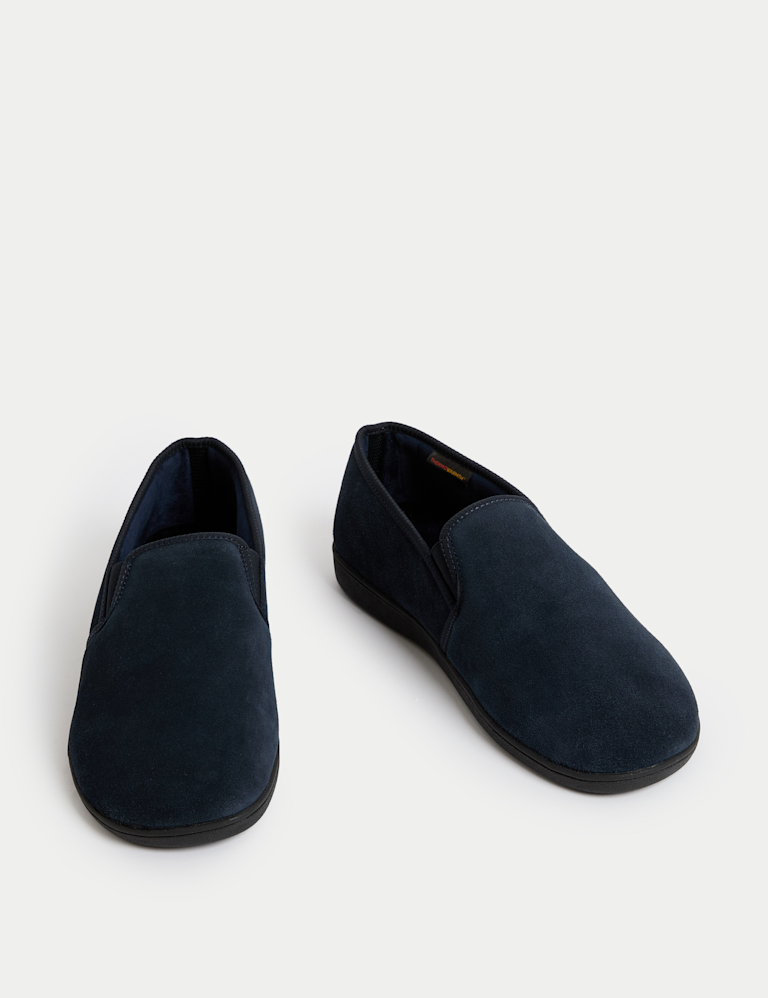 Suede Slippers with Freshfeet™