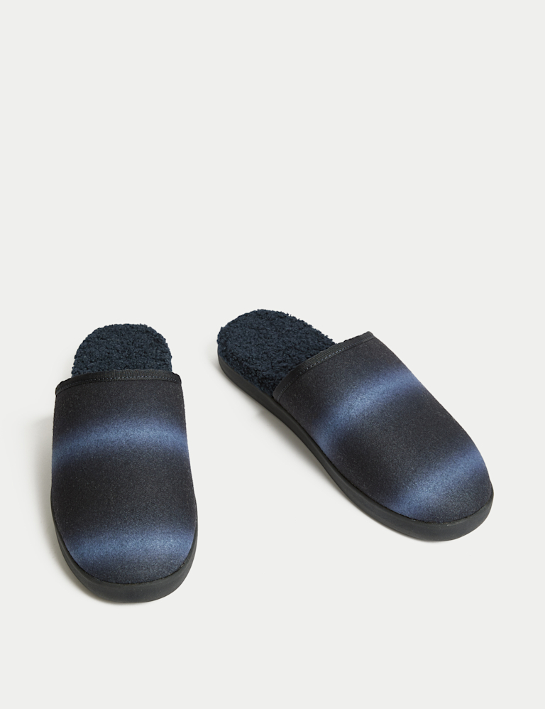 Fleece Lined Mule Slippers with Freshfeet™
