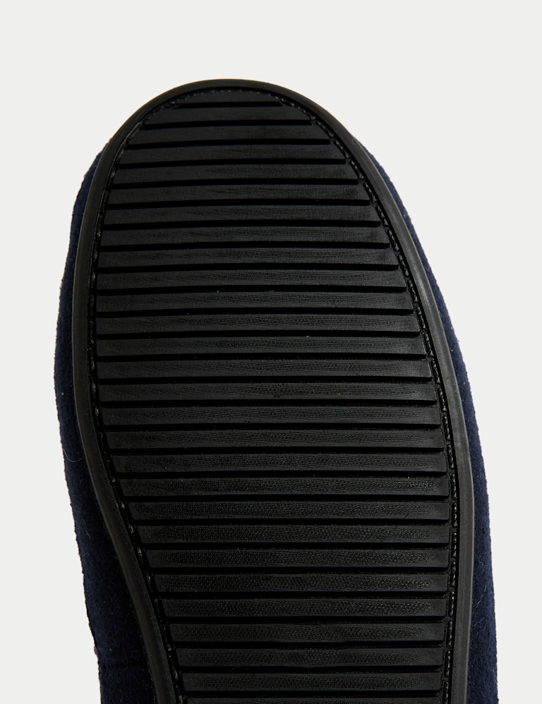 Herringbone Moccasin Slippers with Freshfeet™