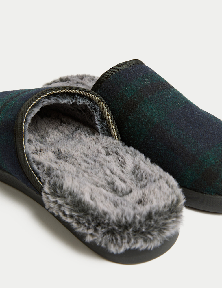 Black Watch Check Mule