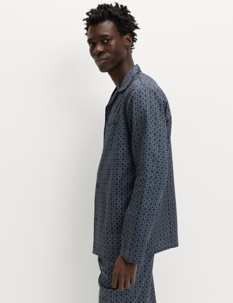 Pure Cotton Mosaic Print Pyjama Set