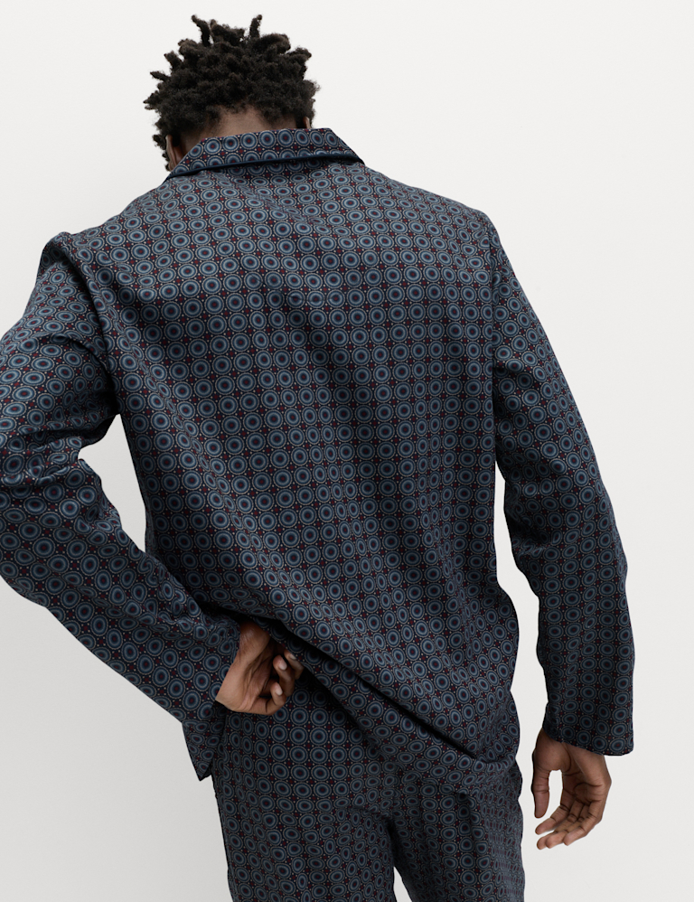 Pure Cotton Mosaic Print Pyjama Set