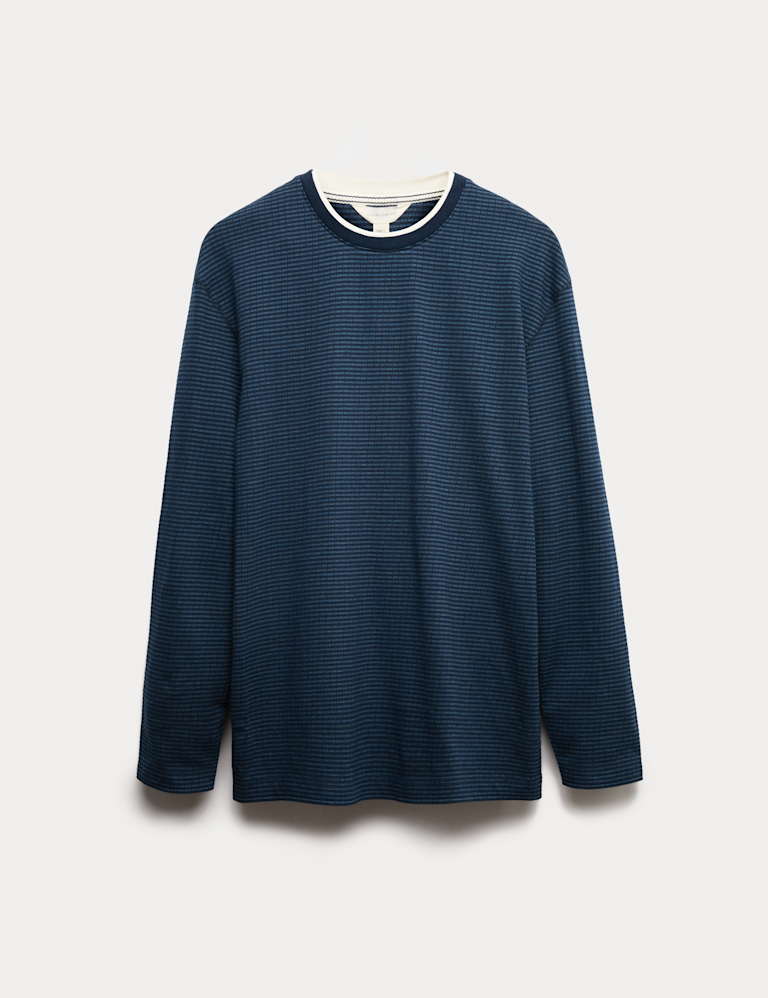 Pure Cotton Textured Loungewear Top