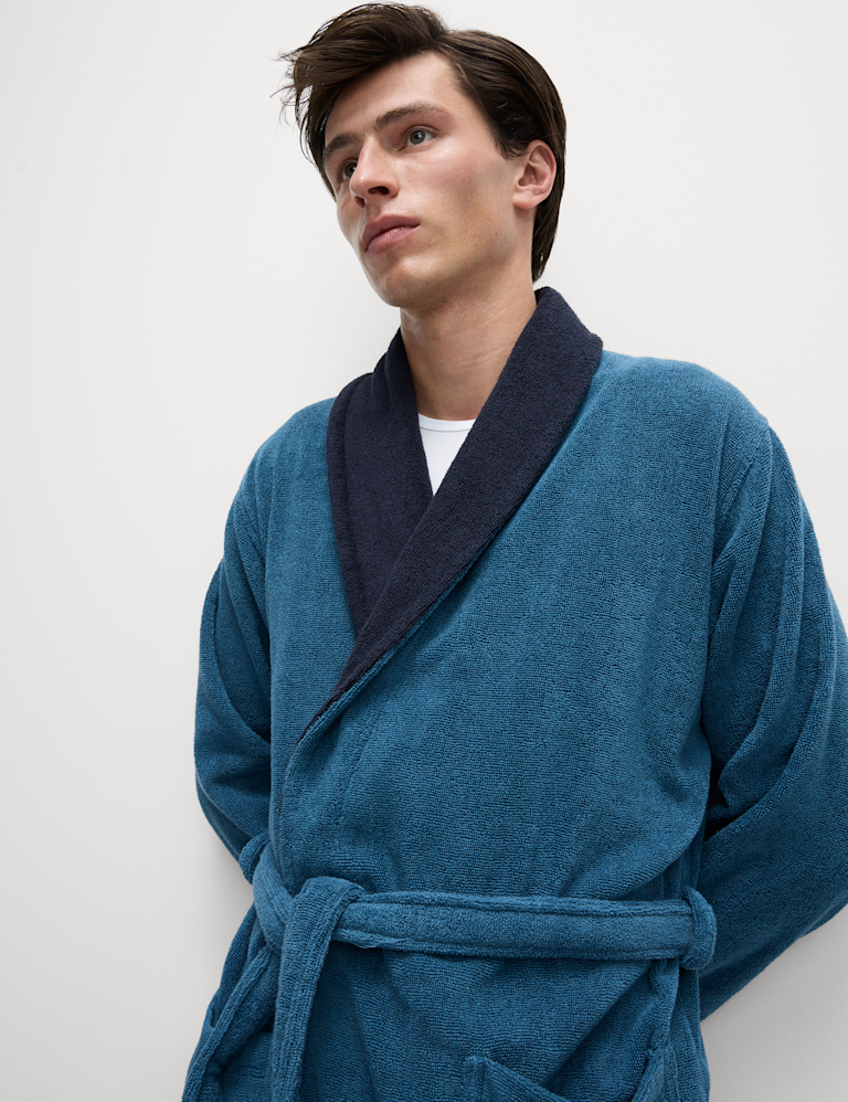 Pure Cotton Towelling Dressing Gown