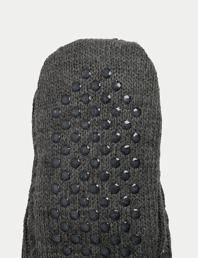 Cable Knit Slipper Socks