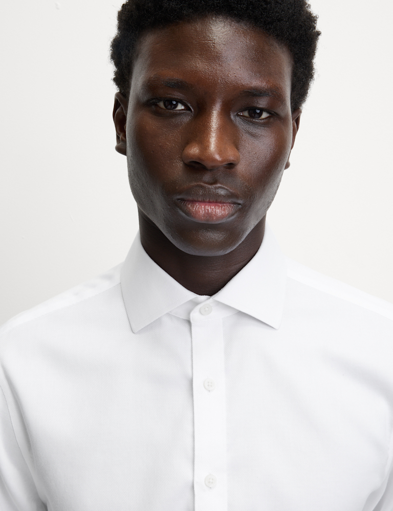 Ultimate Regular Fit Non Iron Cotton Textured Shirt