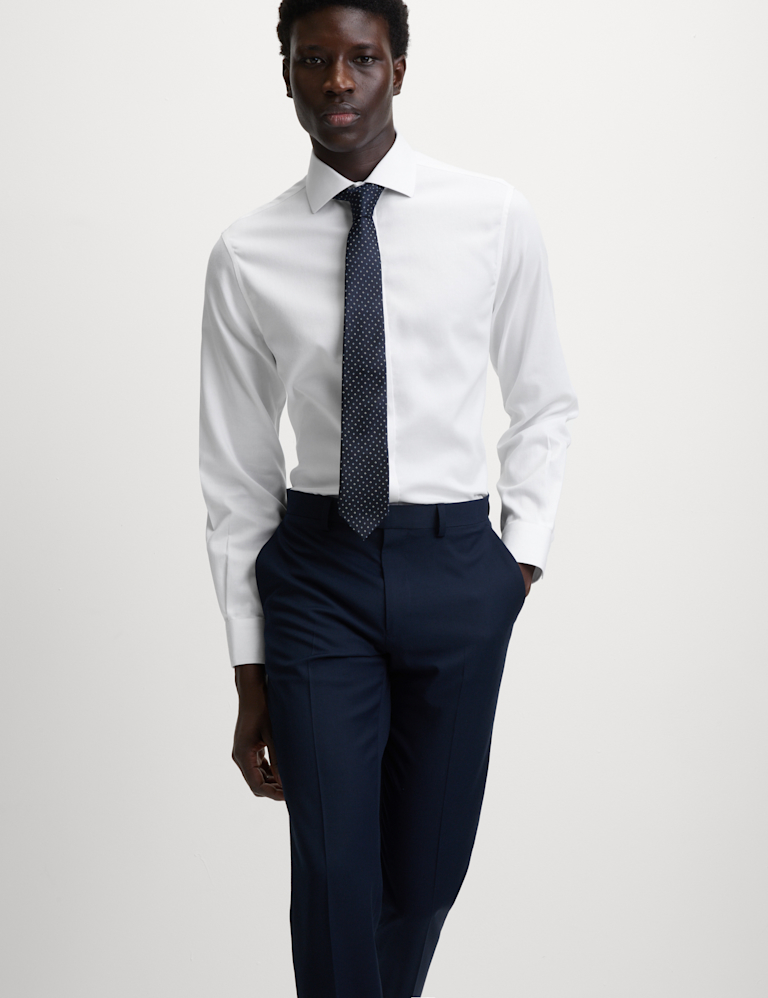 Ultimate Regular Fit Non Iron Cotton Textured Shirt