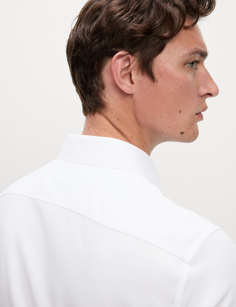 The Ultimate Slim Fit Pure Cotton Non Iron Textured Shirt