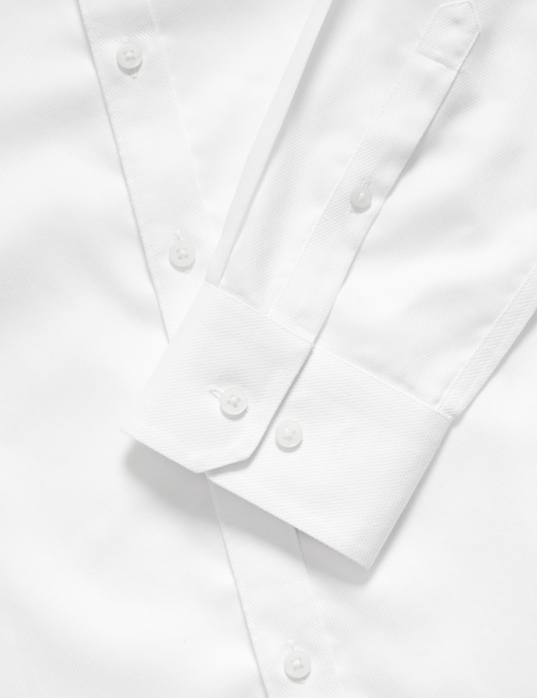The Ultimate Slim Fit Pure Cotton Non Iron Textured Shirt