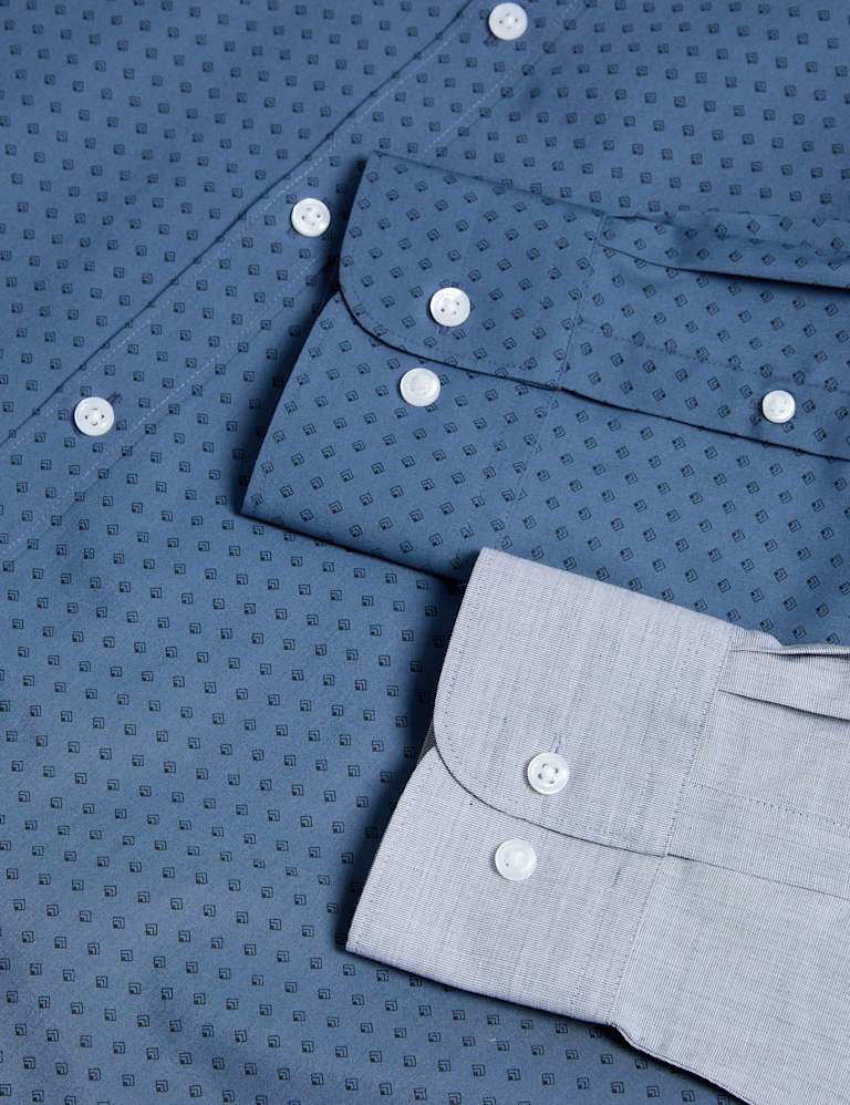 2pk Regular Fit Easy Iron Printed Shirts