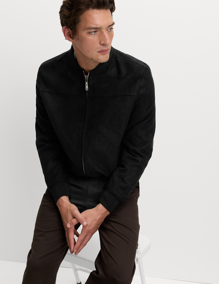 Mock Suede Bomber jacket