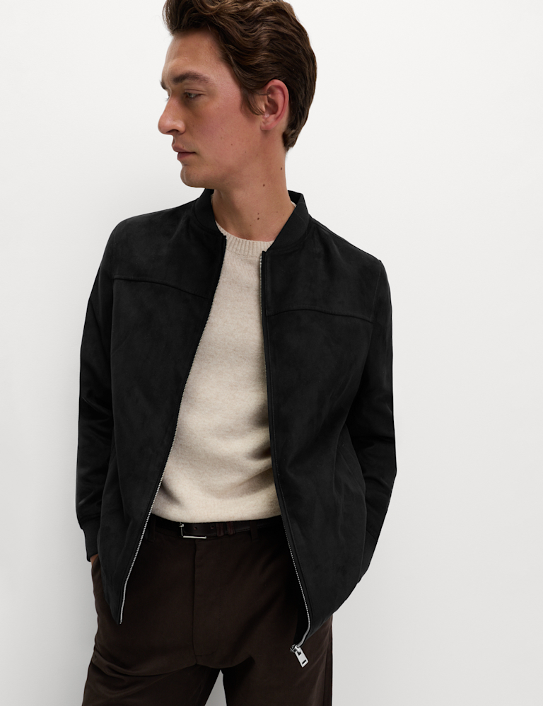 Mock Suede Bomber jacket