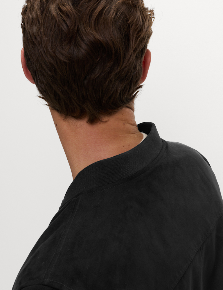 Mock Suede Bomber jacket