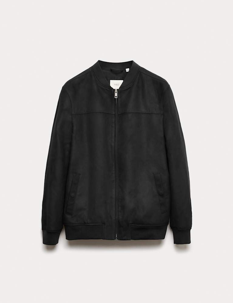 Mock Suede Bomber jacket