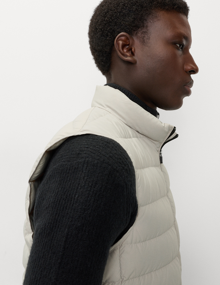 Feather and Down Padded Lightweight Gilet