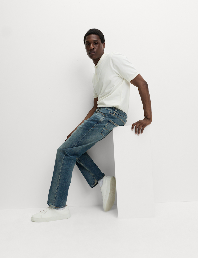 Authentic Straight Fit Stretch Jean