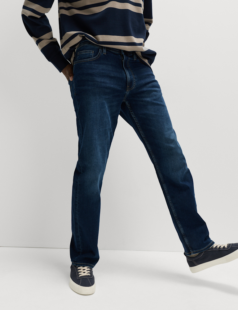 Straight Fit Comfort Stretch Jeans