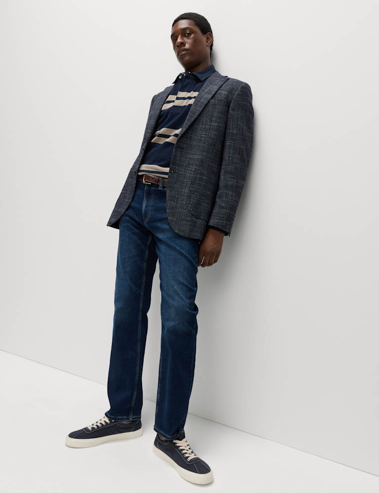 Straight Fit Comfort Stretch Jeans