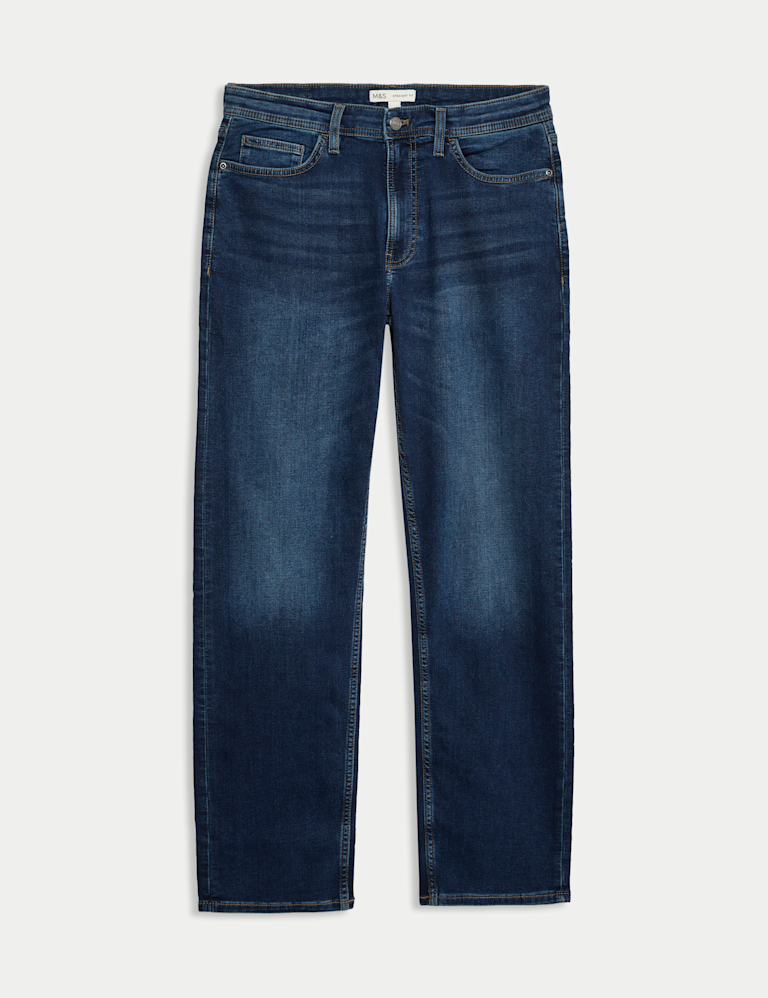 Straight Fit Comfort Stretch Jeans