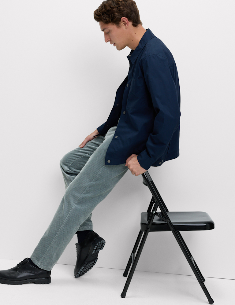 Straight Fit Luxury Corduroy 5 Pocket Trousers