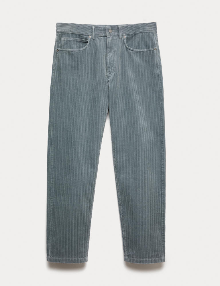 Straight Fit Luxury Corduroy 5 Pocket Trousers